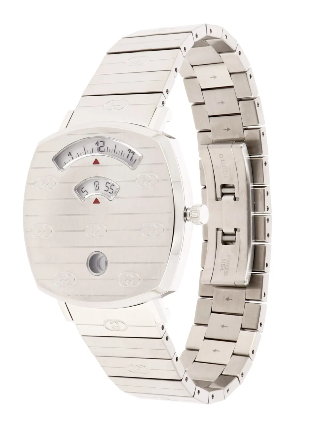 Orologio gg engraved Gucci in acciaio 35 mm