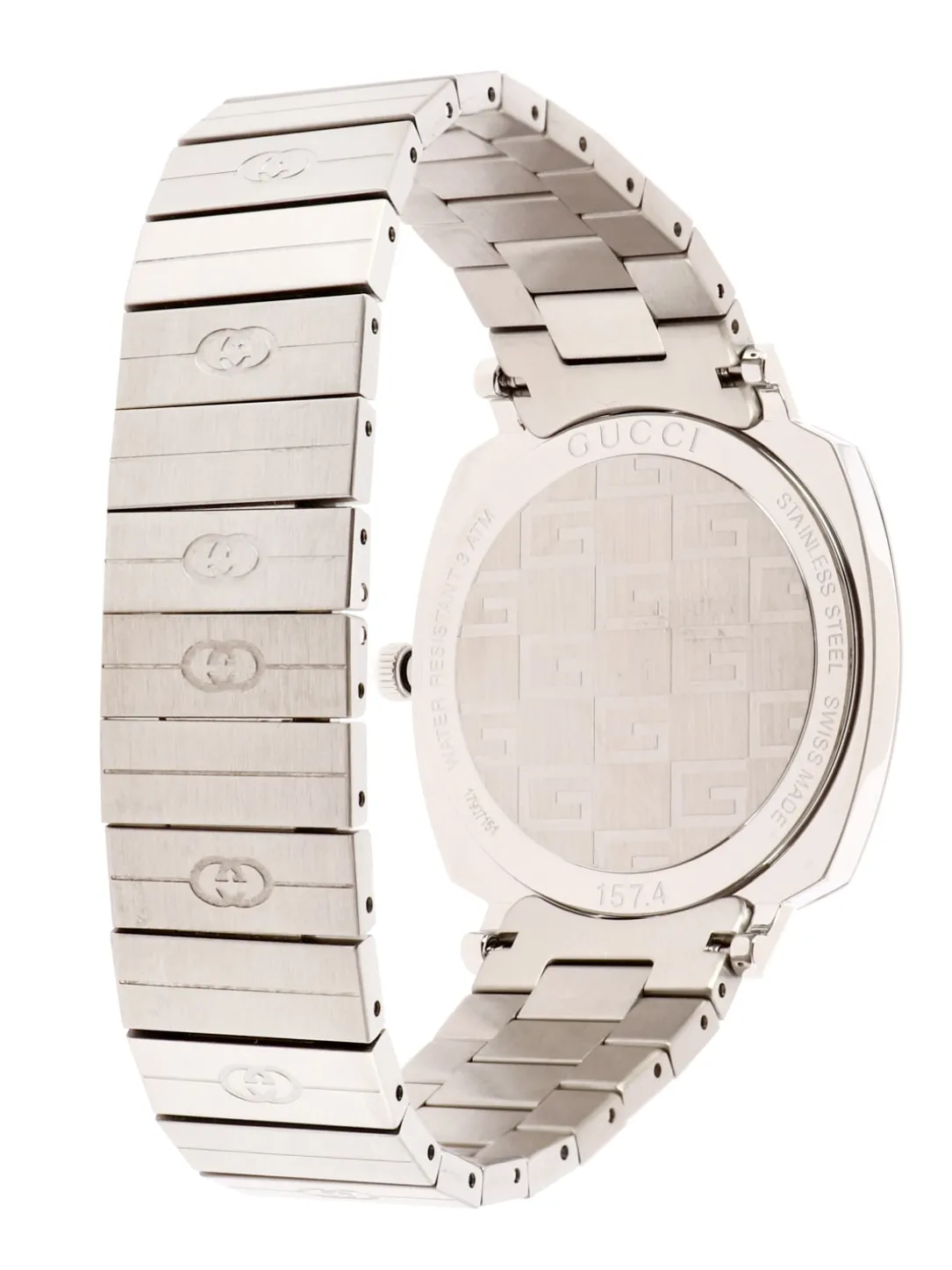 Orologio gg engraved Gucci in acciaio 35 mm