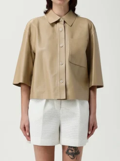Overshirt Max Mara in pelle