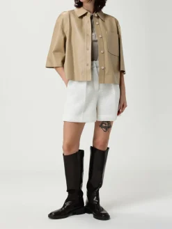 Overshirt Max Mara in pelle