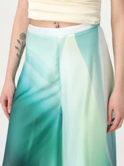 Panta-gonna H Couture in crêpe stampato