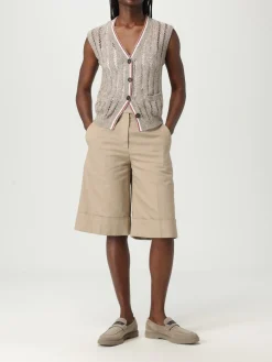 Pantaloncino Brunello Cucinelli in cotone e lino