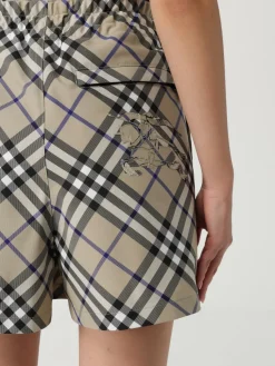 Pantaloncino con coulisse check Burberry