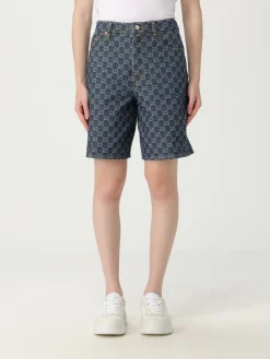 Pantaloncino di jeans GG Supreme Gucci