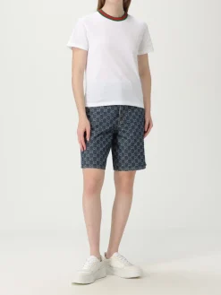 Pantaloncino di jeans GG Supreme Gucci