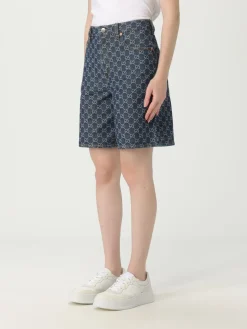 Pantaloncino di jeans GG Supreme Gucci