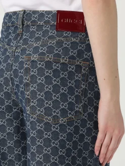 Pantaloncino di jeans GG Supreme Gucci