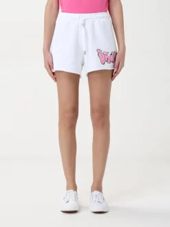 Pantaloncino Disclaimer in cotone con logo