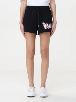 Pantaloncino Disclaimer in cotone con logo