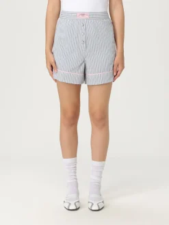 Pantaloncino Ganni in misto cotone a righe