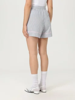 Pantaloncino Ganni in misto cotone a righe