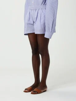 Pantaloncino in cotone a righe Dsquared2