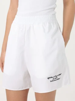 Pantaloncino Off-White in cotone stretch