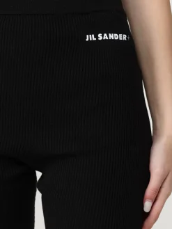 Pantaloncino sportivo in cotone con logo Jil Sander