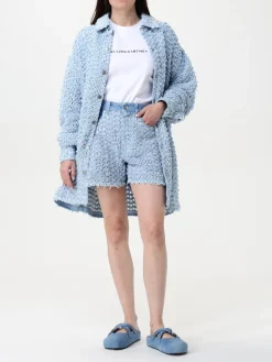 Pantaloncino Stella McCartney in denim con dettagli in maglia