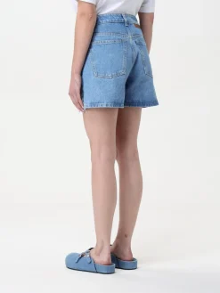 Pantaloncino Stella McCartney in denim con dettagli in maglia