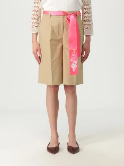 Pantaloncino Twinset Actitude in cotone e lino