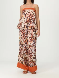 Pantalone a palazzo Liu Jo in crêpe animalier