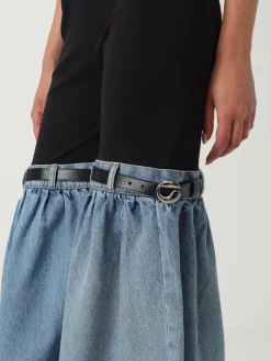 Pantalone a zampa Coperni in tessuto tecnico e denim