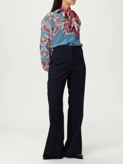 Pantalone a zampa Etro in lana con stampa