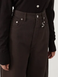 Pantalone a zampa Sportmax in denim