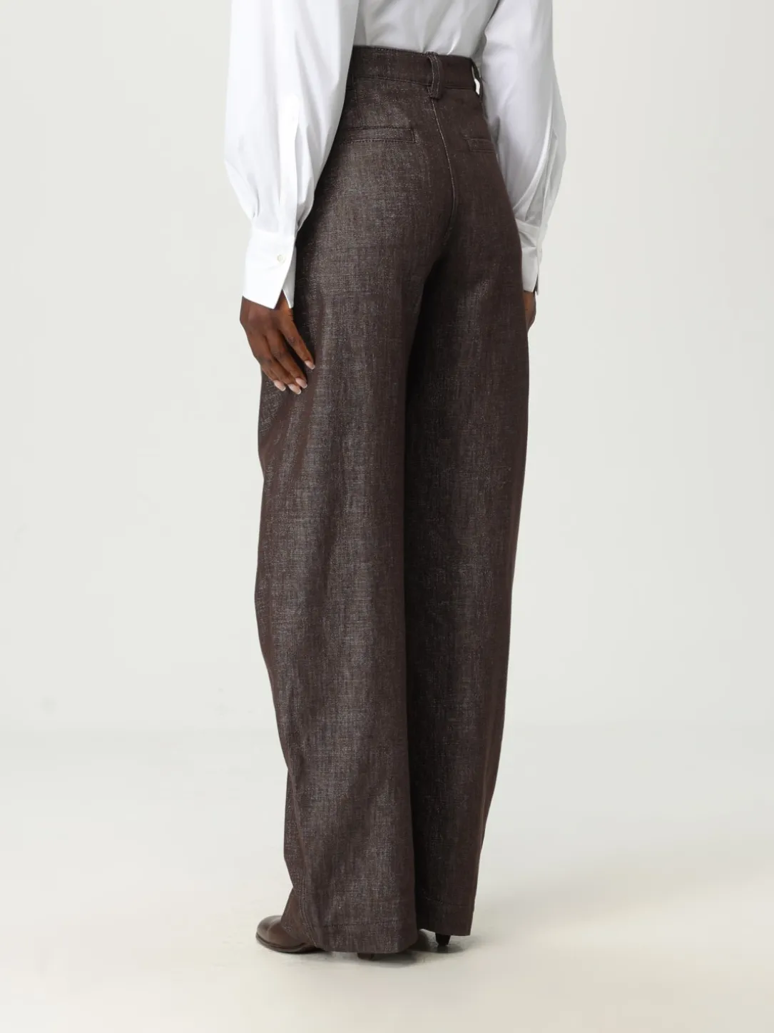 Pantalone Brunello Cucinelli in cotone lurex