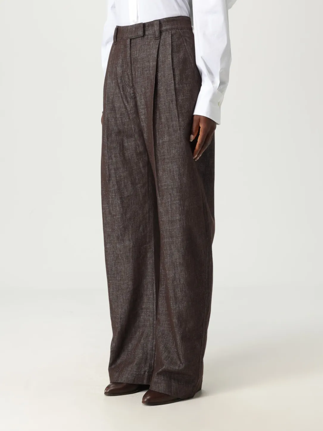 Pantalone Brunello Cucinelli in cotone lurex