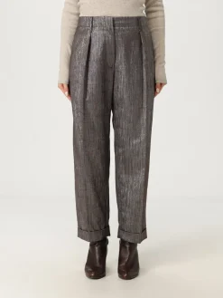 Pantalone Brunello Cucinelli in misto cotone lurex