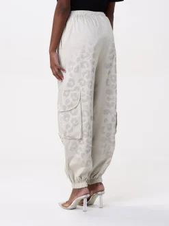 Pantalone cargo Disclaimer in cotone animalier