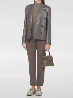 Pantalone classico Brunello Cucinelli in misto seta