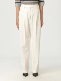 Pantalone classico Brunello Cucinelli in lana vergine e cotone