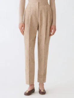 Pantalone classico Fabiana Filippi in misto cotone e lana vergine