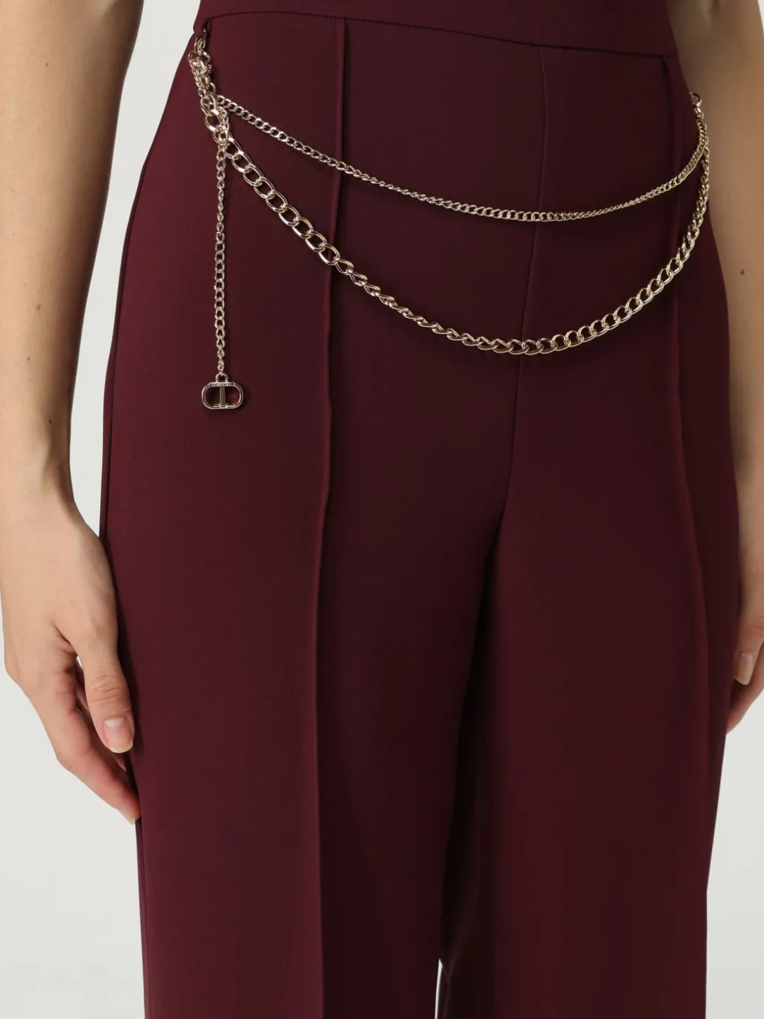 Pantalone classico Twinset in crêpe