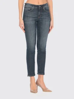 Pantalone cropped Dondup in denim