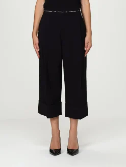 Pantalone cropped Elisabetta Franchi in crêpe
