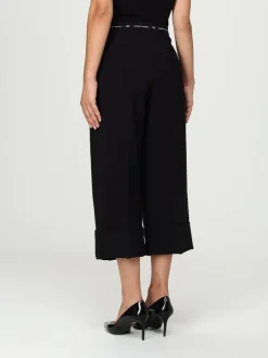 Pantalone cropped Elisabetta Franchi in crêpe