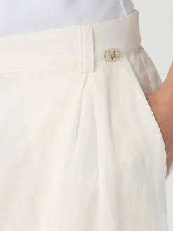 Pantalone cropped Liu Jo in ramie stampato