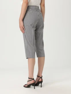 Pantalone cropped Liu Jo in jersey vichy
