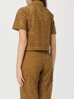 Pantalone cropped Liu Jo in cotone Sangallo