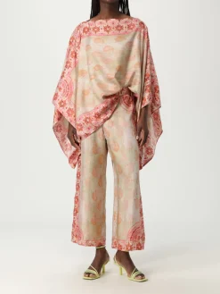 Pantalone cropped Maliparmi in twill di seta