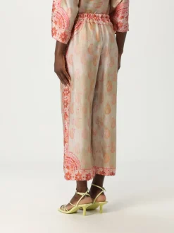 Pantalone cropped Maliparmi in twill di seta