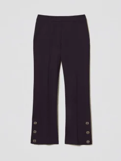 Pantalone cropped Twinset in crêpe