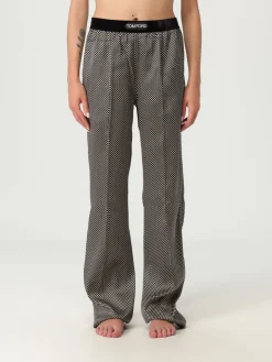 Pantalone da pigiama Tom Ford in misto seta a pois