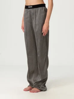 Pantalone da pigiama Tom Ford in misto seta a pois