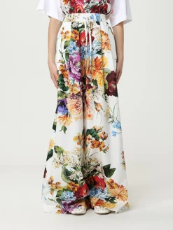 Pantalone Dolce & Gabbana in cotone con stampa floreale