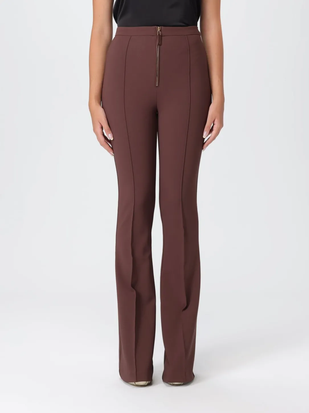 Pantalone Elisabetta Franchi in crêpe stretch