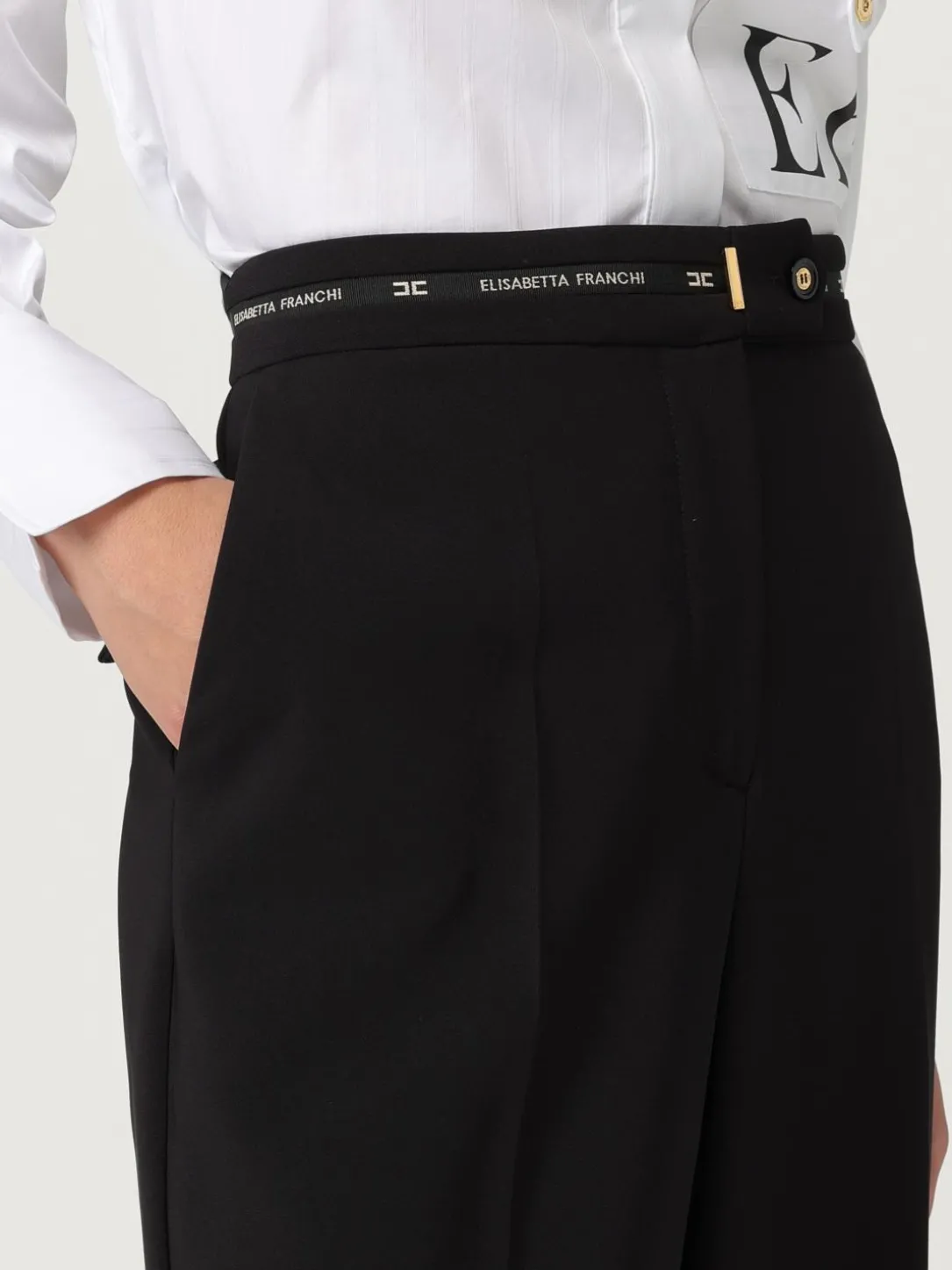Pantalone Elisabetta Franchi in crêpe