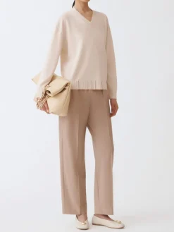 Pantalone Fabiana Filippi in misto lana vergine