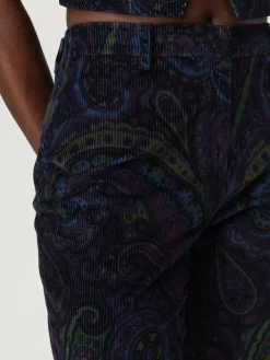 Pantalone flared Etro in velluto