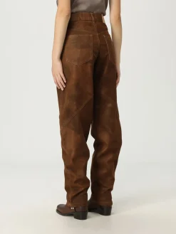 Pantalone Isabel Marant Etoile in denim spalmato